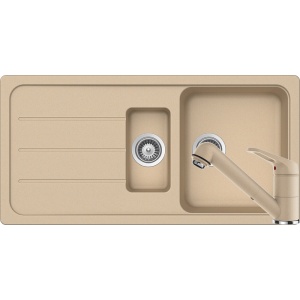 Schock Set Chiuveta Formhaus D-150L si Baterie Cosmo Moonstone