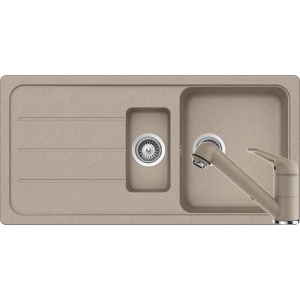 Schock Set Chiuveta Formhaus D-150L si Baterie Cosmo Sabbia