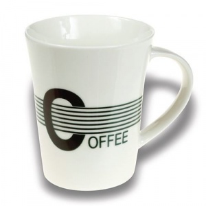 Nava Cana din portelan capacitate 390 ml seria Lines Black