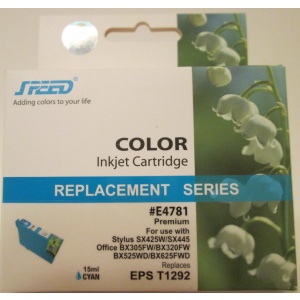 Speed C13T12924011 (T1292) cartus cerneala cyan compatibil Epson 15ml