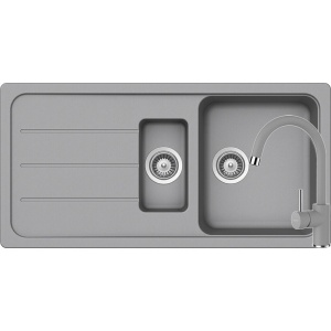 Schock Set Chiuveta Formhaus D-150L si Baterie Plutos Croma