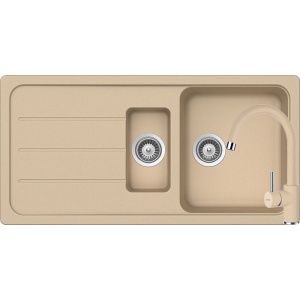 Schock Set Chiuveta Formhaus D-150L si Baterie Plutos Moonstone