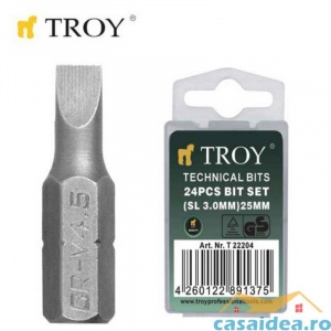 Troy Set de biti (3.0 x 25 mm) 24 de bucati T 22204