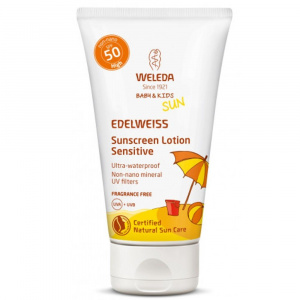 Weleda Crema SPF 50 cu floare de colt bebelusi si copii 50ml