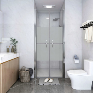 vidaXL Ușă cabină de duș, jumătate mat, 86 x 190 cm, ESG 148788