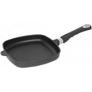 AMT Gastroguss Tigaie grill IE285G, 28cm (Negru)