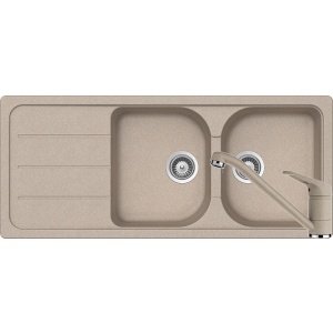 Schock Set Chiuveta Formhaus D-200 si Baterie Cosmo Sabbia