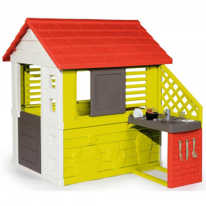 Smoby Casuta Nature cu bucatarie