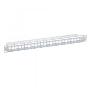 LogiLink Keystone Panel for 24 Keystone Jacks / Coupler, unshielded, grey NK4044