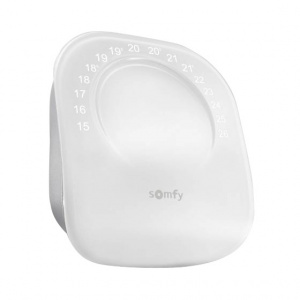 Somfy Termostat inteligent cu fir, Comandat prin smartphone, Wi-Fi, Compatibil cu Google Assistant, Amazon Alexa, Tahoma & IFT