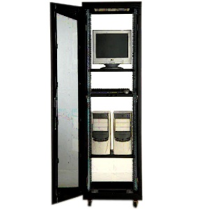 QUBS Qubs Cabinet metalic 42U 600x780, stand alone rack, glass door, Lite-II (QRI42U6X8)