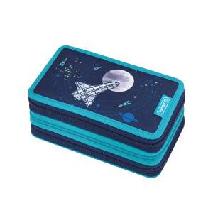 Herlitz Penar echipat triplu 3 compartimente 31 piese Space