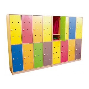 Moje Bambino Set 8 usi pentru vestiarul Rainbow