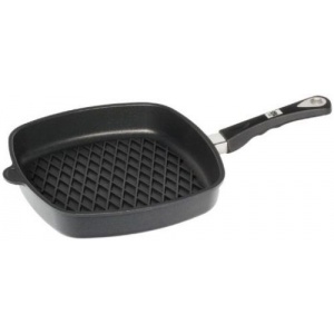 AMT Gastroguss Tigaie grill E285BBQ, 28cm (Negru)