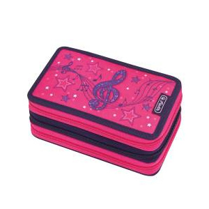 Herlitz Penar echipat triplu 3 compartimente 31 piese Melody Clef