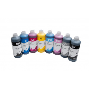 Inktec Set 8L Pigment pentru Canon PFI-701,301 CMYKLCLM