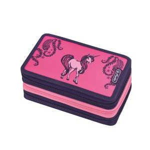 Herlitz Penar echipat triplu 3 compartimente 31 piese Unicorn Day