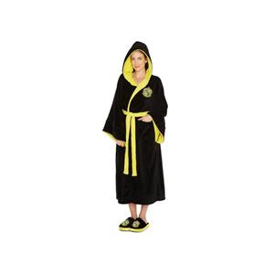 Harry Potter Halat Hufflepuff Ladies Black Fleece Robe