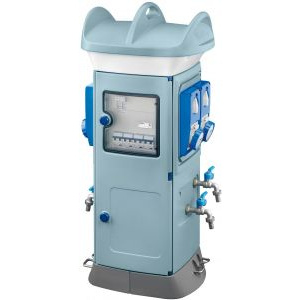 Gewiss gw68852a - qmc63b - wired - double side take-off - 2 socket outlet 2p+e 16a 2 socket outlet 2p+e 32a - ip55 - light blue