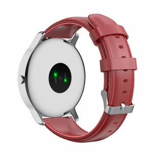 KRASSUS Curea 20mm QuickRelease, pentru Samsung Active 1/2, Watch 42, Huawei Watch 2, rosu FITBAND089