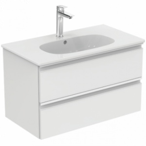 Ideal Standard Mobilier baza Tesi 80 x 49 x 44 cm cu doua sertare alb lucios