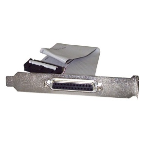 StarTech.com 16in DB25 Parallel Female to IDC 25 Pin Header Slot Plate PLATE25F16