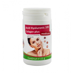 Medicura Acid Hyaluronic 100 colagen plus 40 capsule