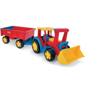 Wader Tractor gigant cu remorca si incarcator 110cm