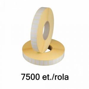 ZINTA Role etichete semilucioase 25x15 mm, 7500 et./rola - 25X15X7500-SGP