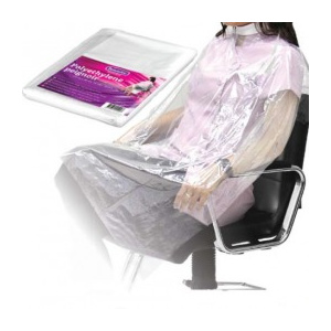 Beautyfor Pelerina de unica folosinta din polietilena 135cm x 90cm 50 buc