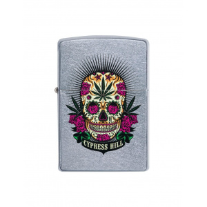 Zippo Brichetă 49011 Cypress Hill-Sugar Skull/Weed Design