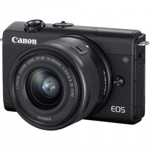 Canon M200, 24.1 MP, Black + Obiectiv 15-45mm, Black