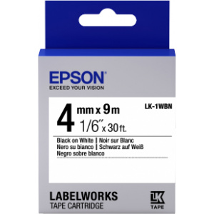 Epson LK-1WBN label-making tape