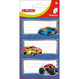 Herlitz Etichete scolare Masini