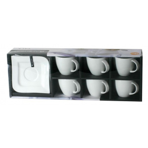 Ambition Set cafea/ceai 12 piese, ceasca+suport, 220ml Fala