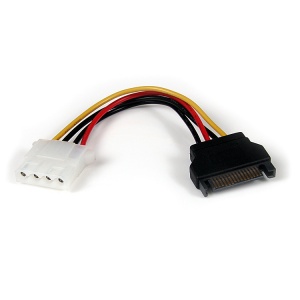 StarTech.com 6in SATA to LP4 Power Cable Adapter - F/M LP4SATAFM6IN