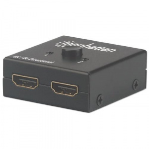 Manhattan Switch Bi-Directional , 2x HDMI, Black 207850