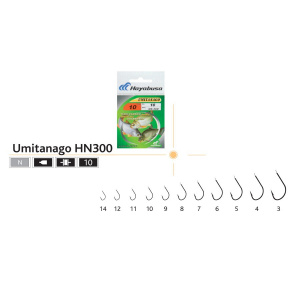 Hayabusa Ace pescuit Umitanago HN300 set 10 bucati