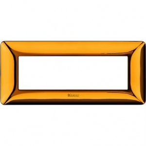 BTicino Rama ornament 6 module, auriu lucios, gama Matix AM4806GOR
