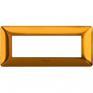 BTicino Rama ornament 6 module, auriu satinat, gama Matix AM4806GOS