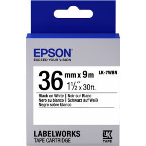 Epson LK-7WBN Black/White 36mm