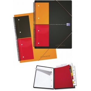 Oxford Caiet A5, spirala dubla, 80 file - 80g/mp, coperta PP, Meetingbook - matematica