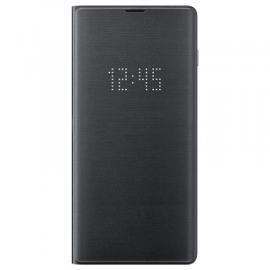Samsung LED View Cover Black pentru Galaxy S10 Plus EF-NG975PBEGWW