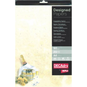 AGIPA Hartie A4 cu model DECAdry TSC6600 90g/mp 20 coli sampanie