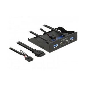 Delock 3.5″ Front Panel > 2 x USB 3.0 + HD-Audio 62700