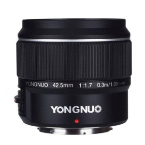 Yongnuo 42.5mm f1.7 pentru M4/3