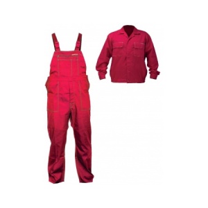 LAHTI.PRO.Q Costum salopeta combinat / rosu - L/h=176 5903755028532