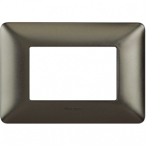 BTicino Rama ornament 3 module, negru nichel, gama Matix AM4803GNN