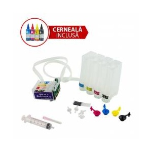 Procart Sistem de alimentare continua ciss pentru EPSON BX625 SX625 SX620 SX520 SX525