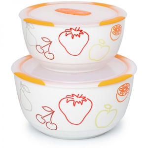 Oursson Set 2 boluri ceramice orange (BS4781RC/DC)